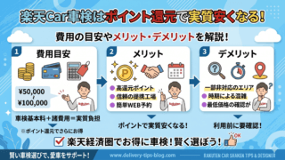 楽天Car車検はポイント還元で安くなる！費用の目安やメリット・デメリットを解説！ 